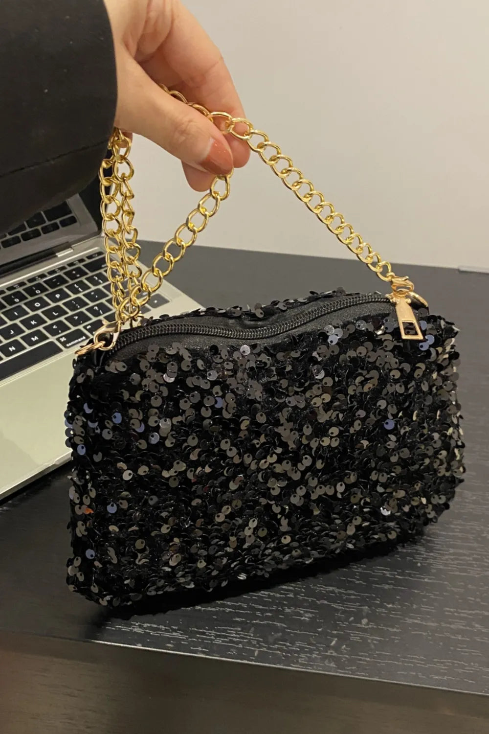 Sequin Removable Strap Shoulder Bag – Glamorous Evening Purse - LODIMAE FASHION 