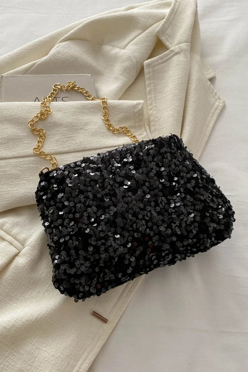 Sequin Removable Strap Shoulder Bag – Glamorous Evening Purse - LODIMAE FASHION 