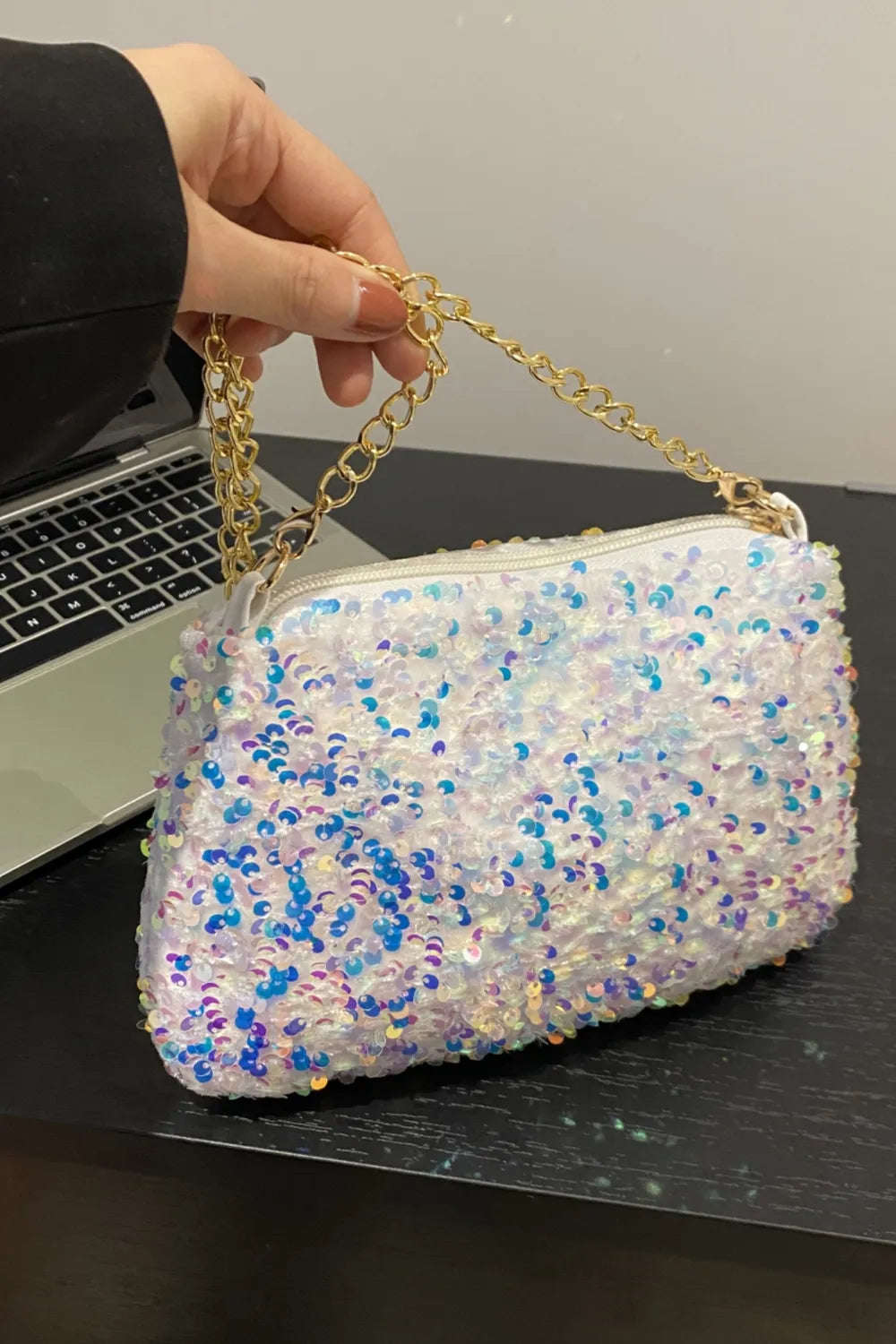 Sequin Removable Strap Shoulder Bag – Glamorous Evening Purse - LODIMAE FASHION 