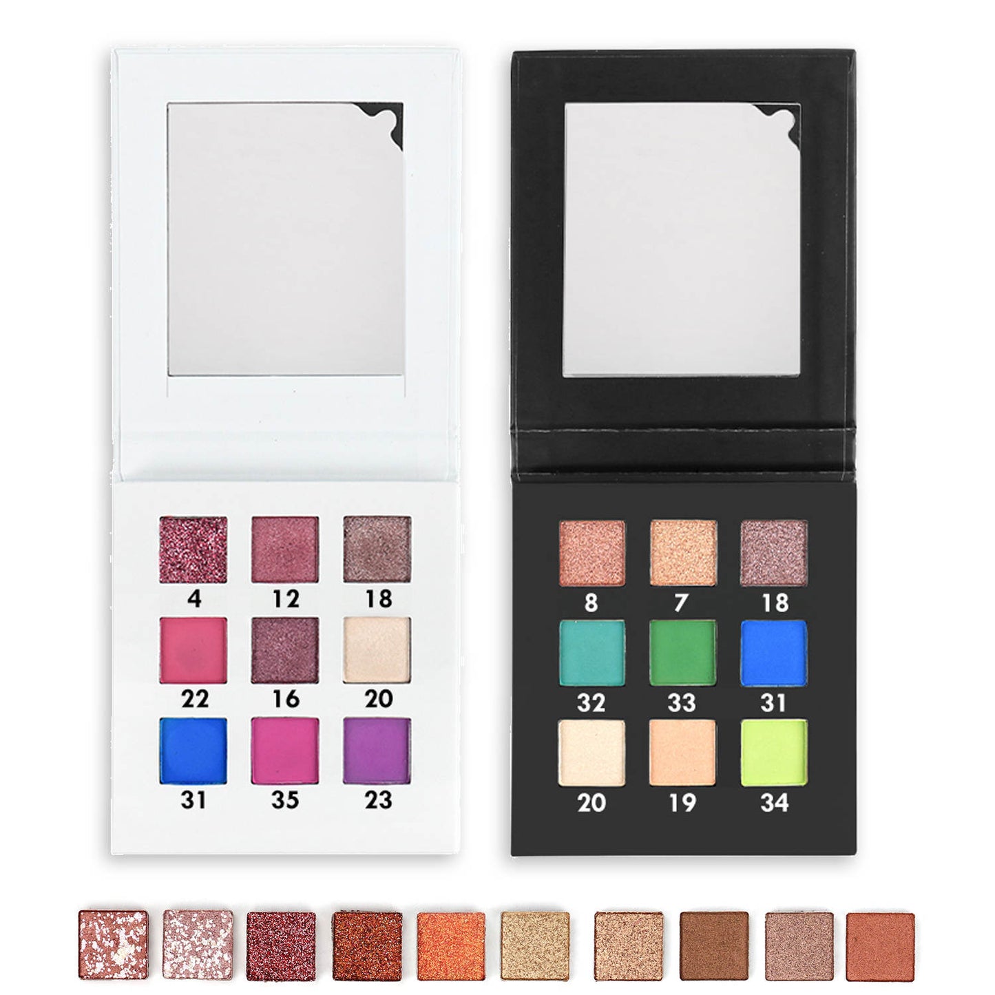 Set of 12 Luxe eyeshadow Glitter Palette - Grace beauty H&C 