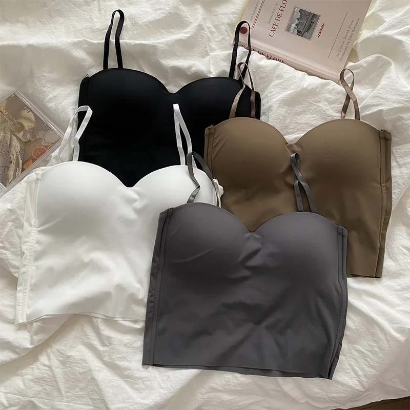 4 Colors Camisole for Women Fitness Crop Tops Summer Elegant Sexy All-match Casual Aesthetic Solid New - LODIMAE FASHION 