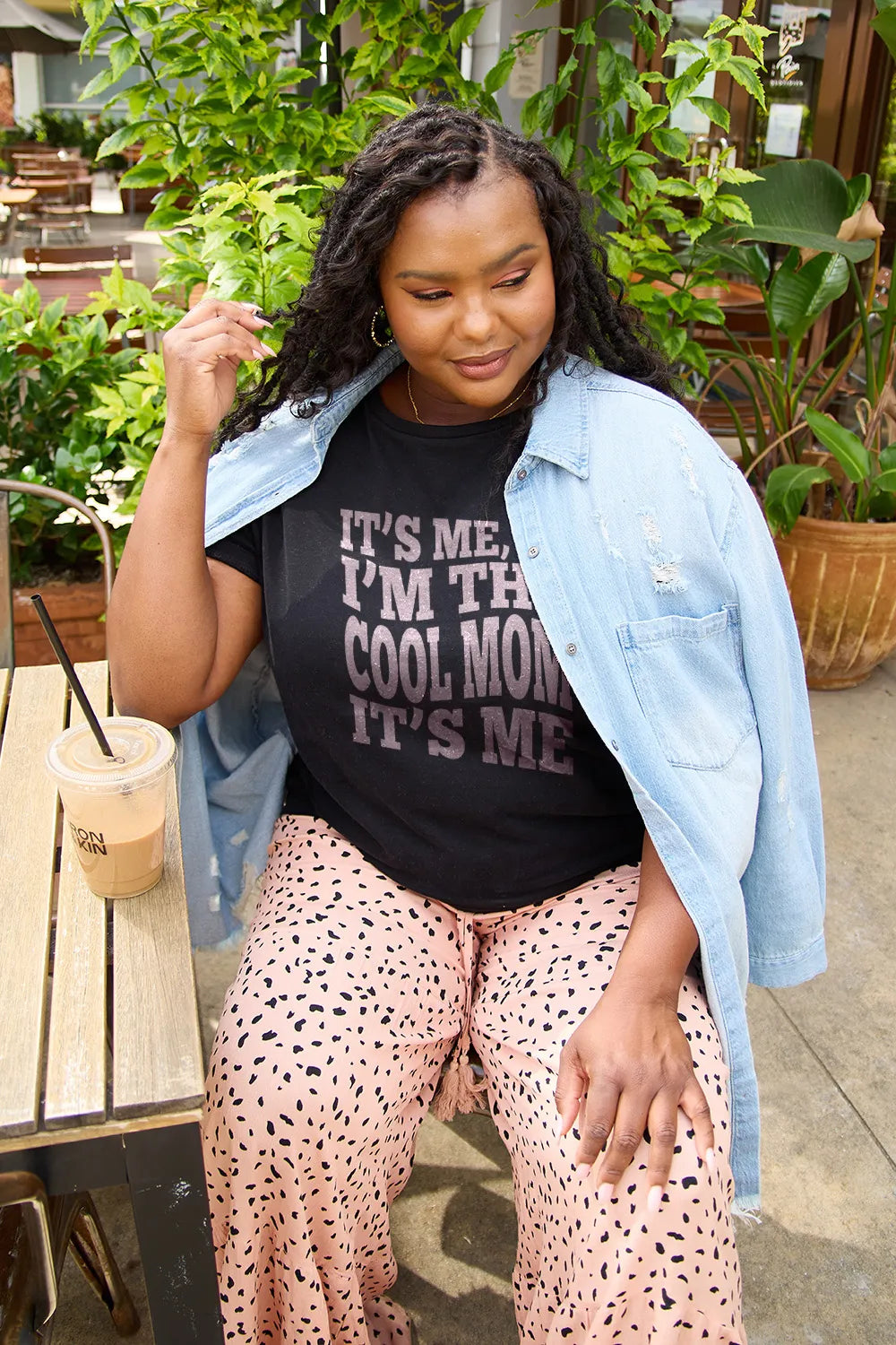 Simply Love Full Size IT'S ME,HI I'M THE COOL MOM IT'S ME Round Neck T-Shirt - LODIMAE FASHION 