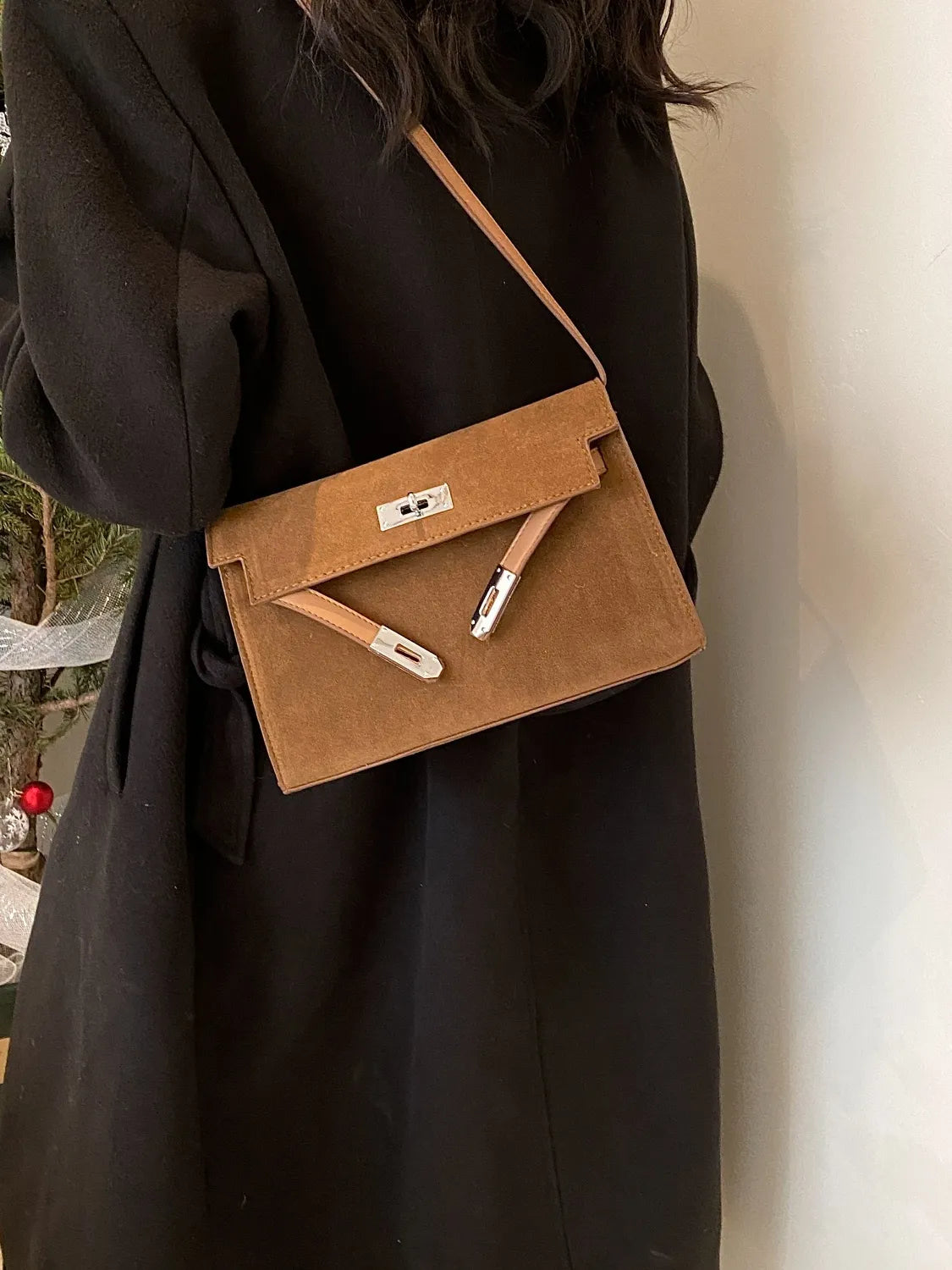 Solid Color Polyester Shoulder Bag – Lightweight Everyday Tote - LODIMAE FASHION 