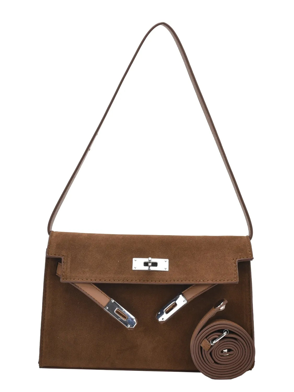 Solid Color Polyester Shoulder Bag – Lightweight Everyday Tote - LODIMAE FASHION 