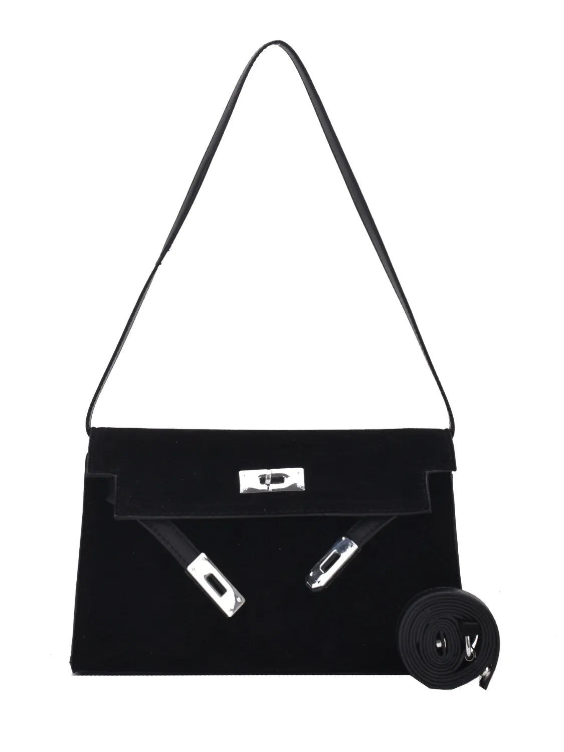 Solid Color Polyester Shoulder Bag – Lightweight Everyday Tote - LODIMAE FASHION 