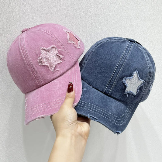 Star Adjustable Baseball Cap - LODIMAE FASHION 