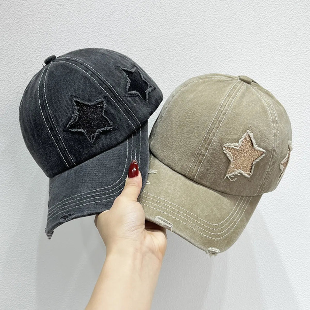 Star Adjustable Baseball Cap - LODIMAE FASHION 