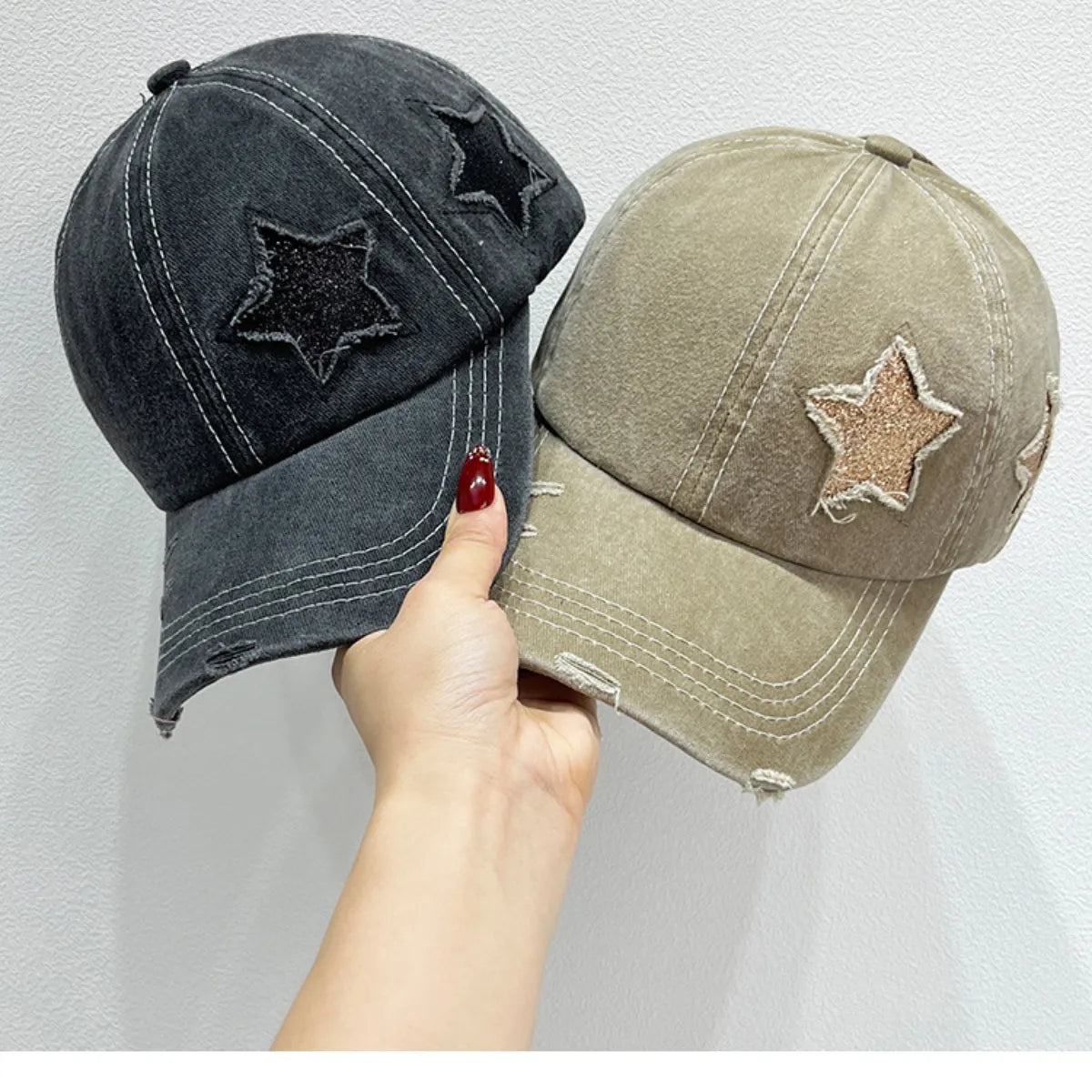 Star Adjustable Baseball Cap - LODIMAE FASHION 