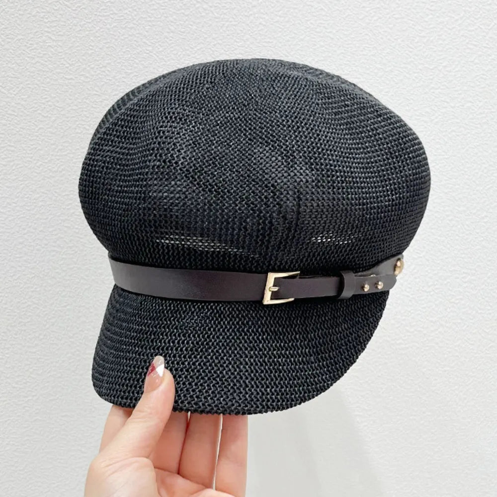Straw Woven Buckle Hat - LODIMAE FASHION 