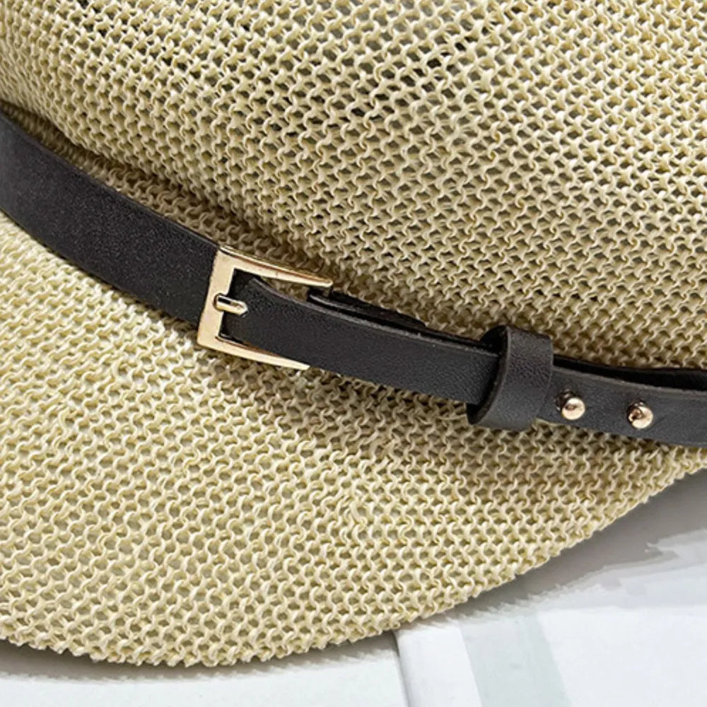 Straw Woven Buckle Hat - LODIMAE FASHION 