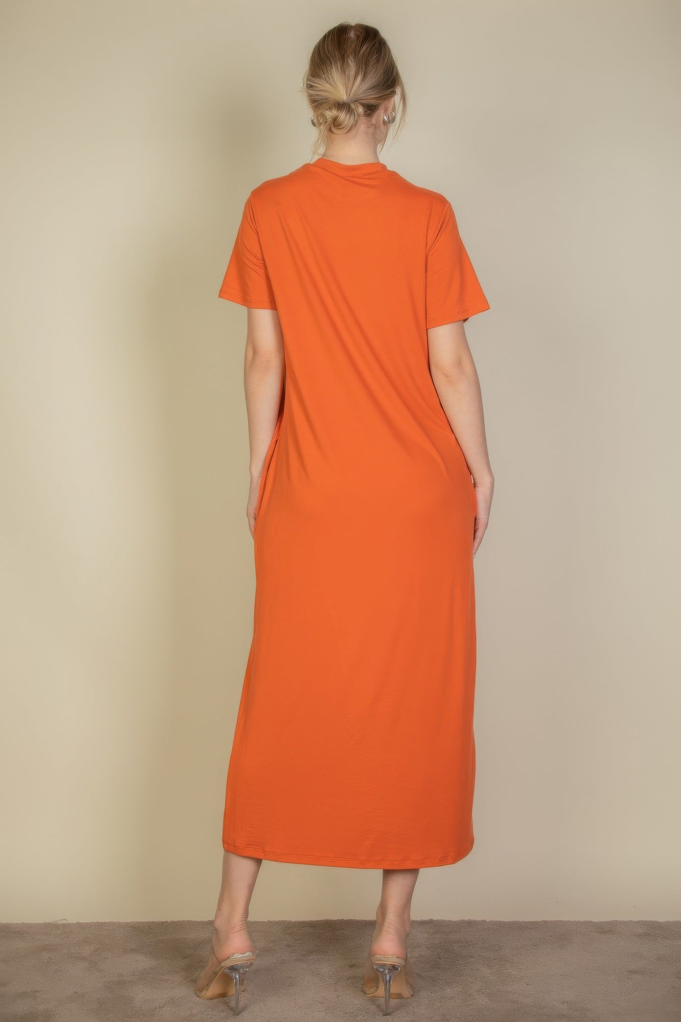 Side Pocket Tee Dress - LODIMAE FASHION 