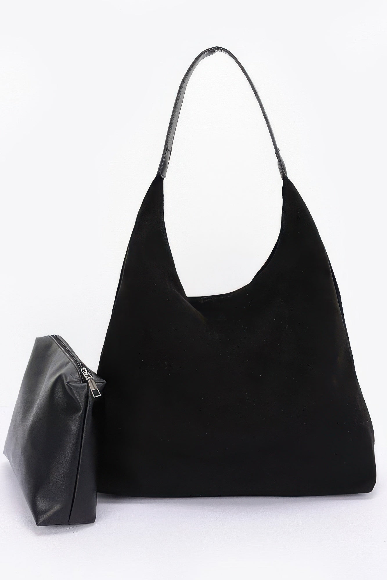 Faux Suede Bindle Bag W/ Pouch - LODIMAE FASHION 
