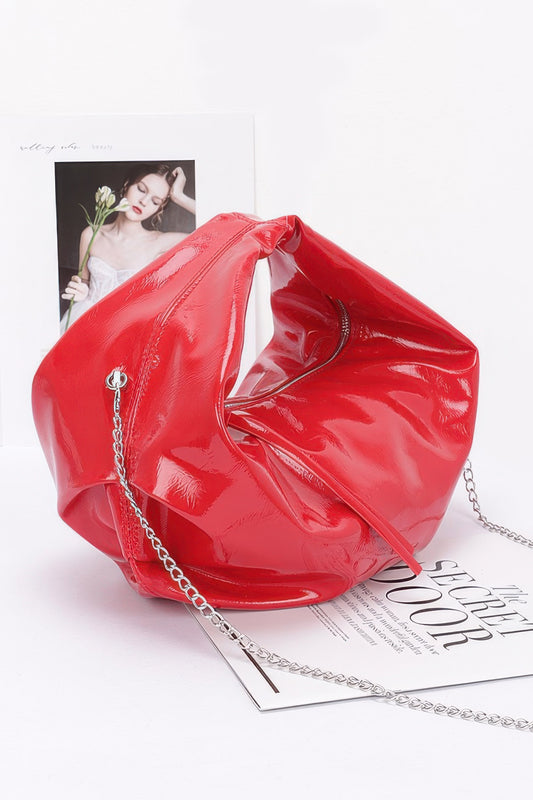 Patent Leather Hobo Bag - LODIMAE FASHION 