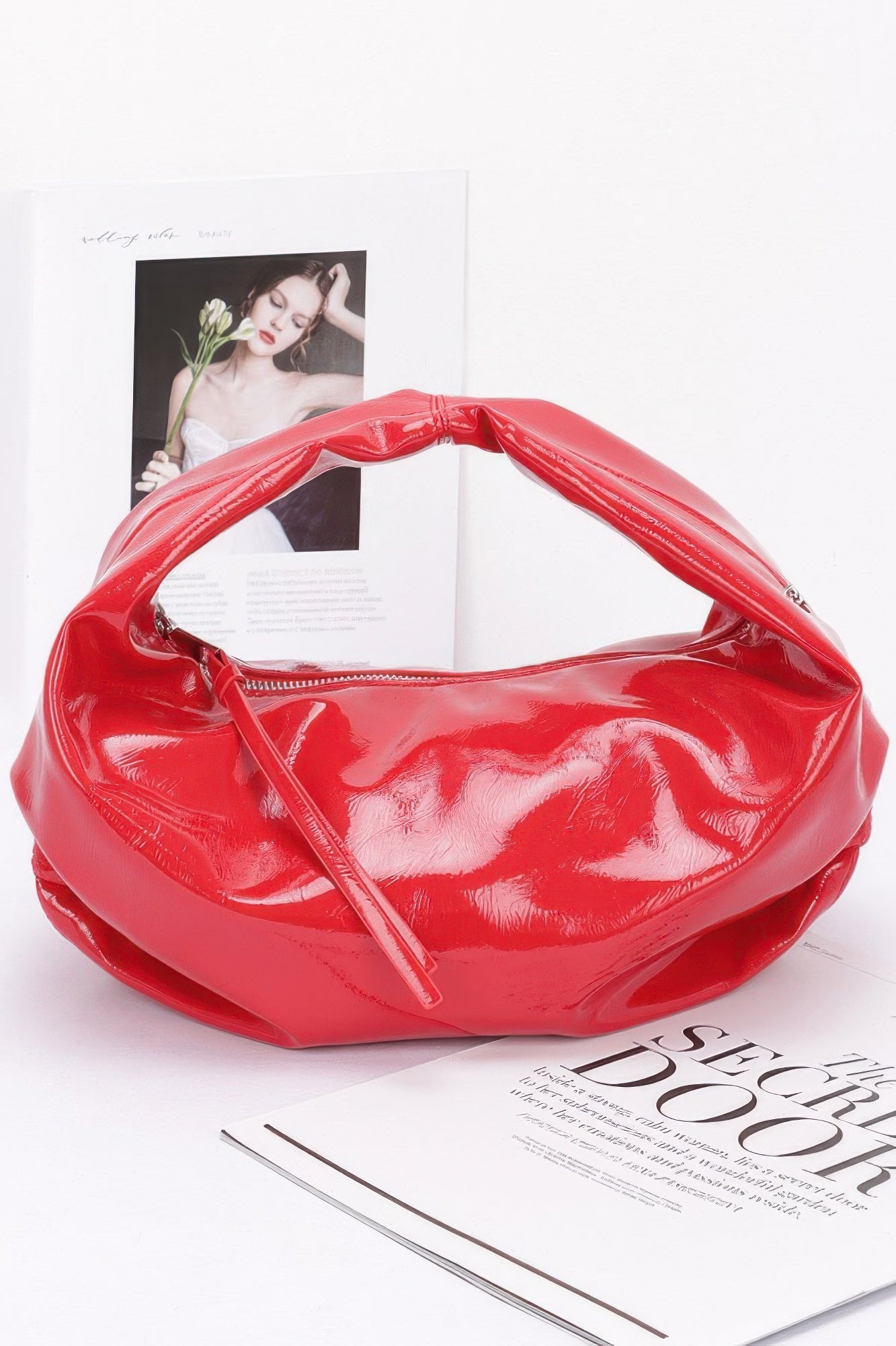 Patent Leather Hobo Bag - LODIMAE FASHION 