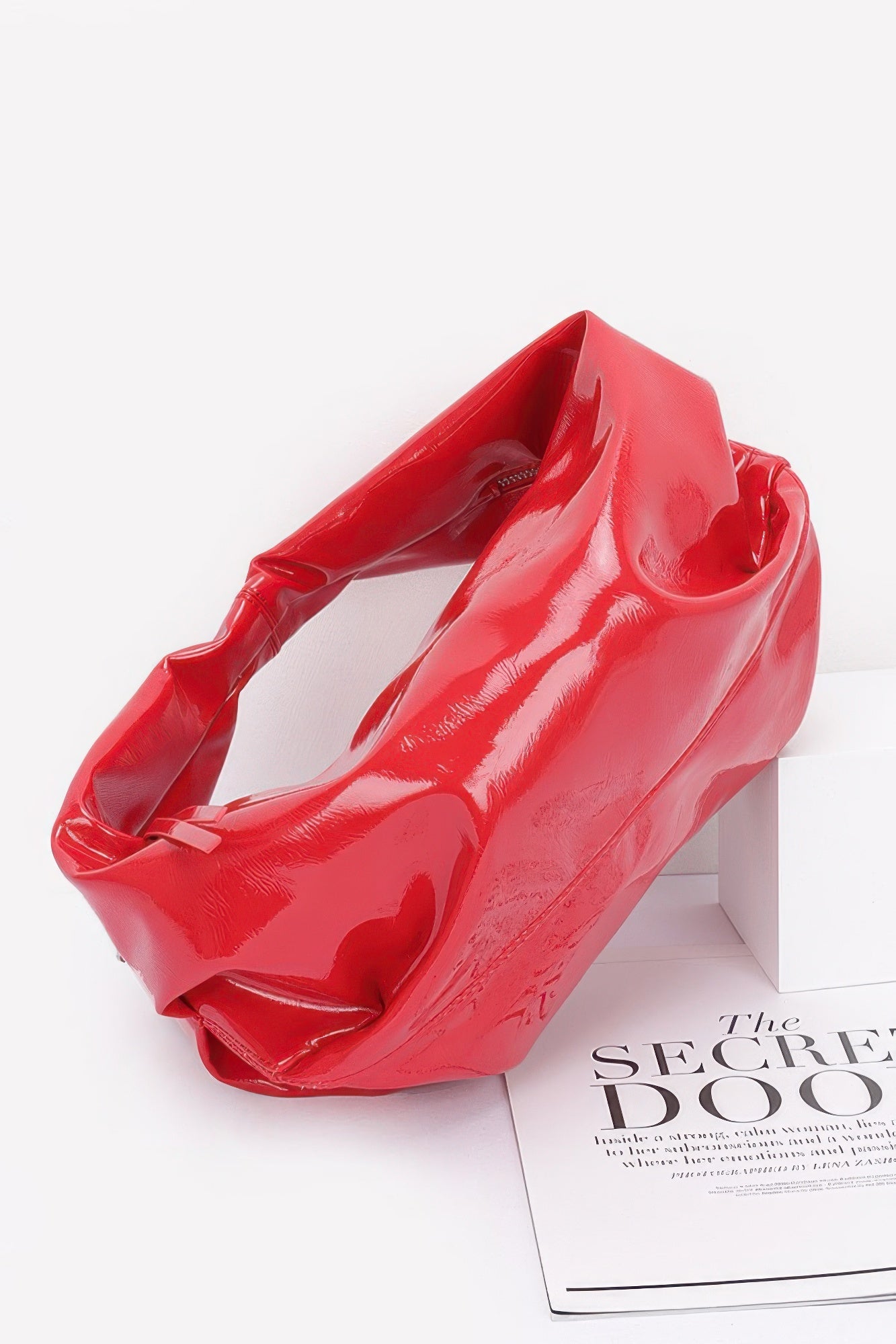 Patent Leather Hobo Bag - LODIMAE FASHION 