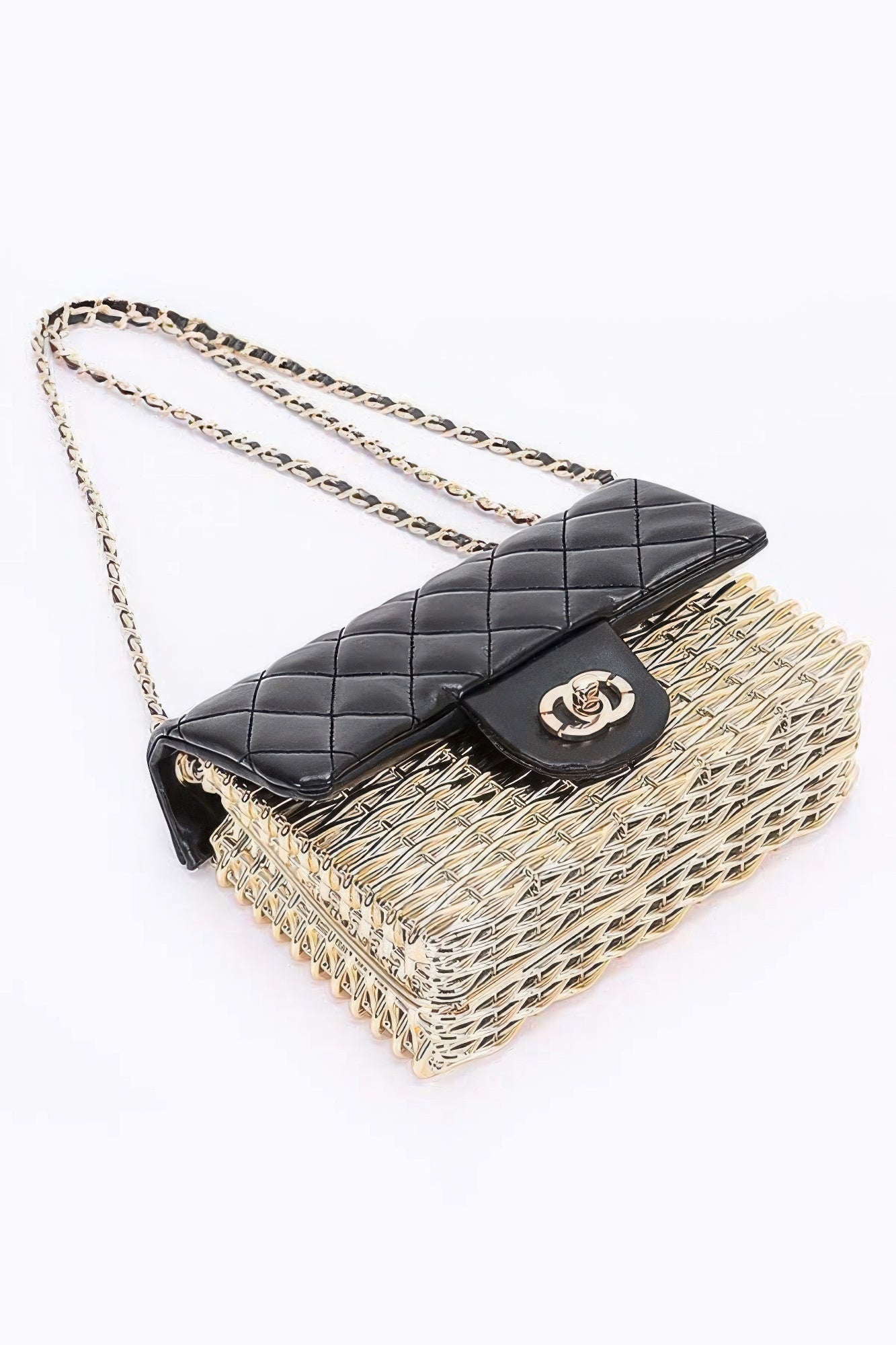 Metallic Acrylic Flap Bag - LODIMAE FASHION 