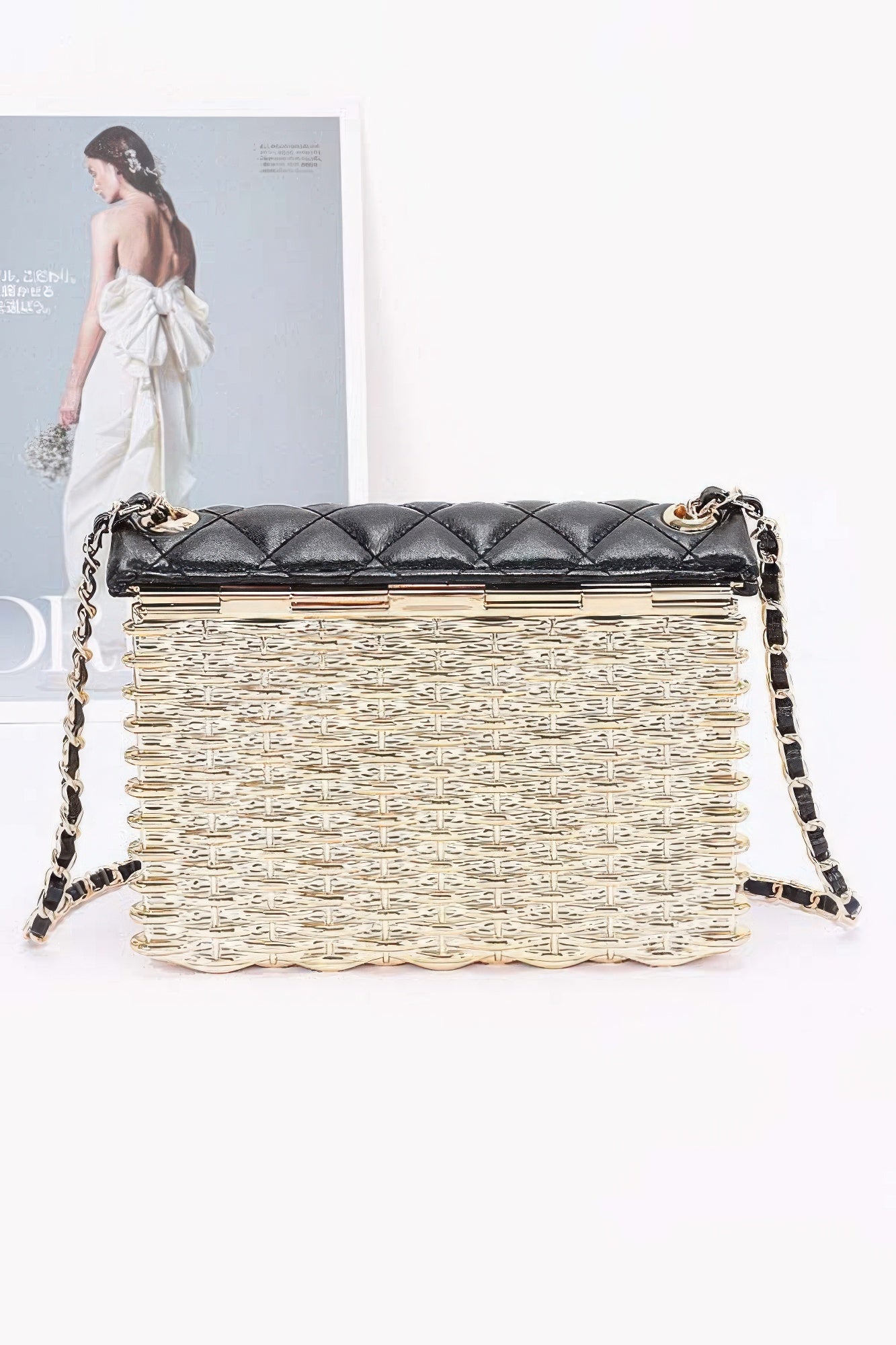 Metallic Acrylic Flap Bag - LODIMAE FASHION 