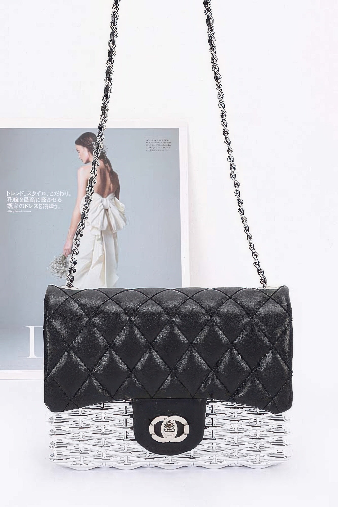 Metallic Acrylic Flap Bag - LODIMAE FASHION 