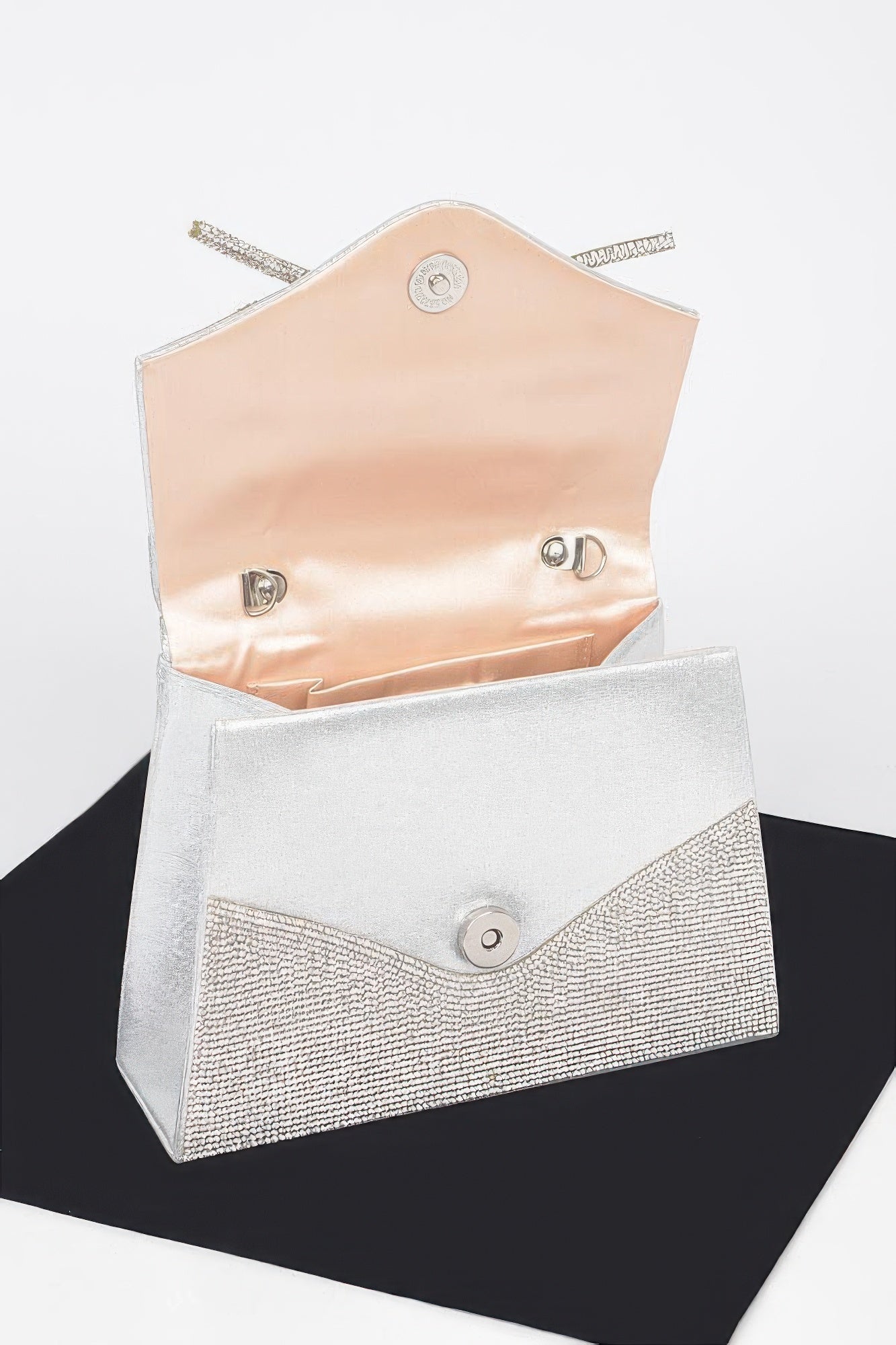 Rhinestone Ribbon Top Handle Bag - LODIMAE FASHION 