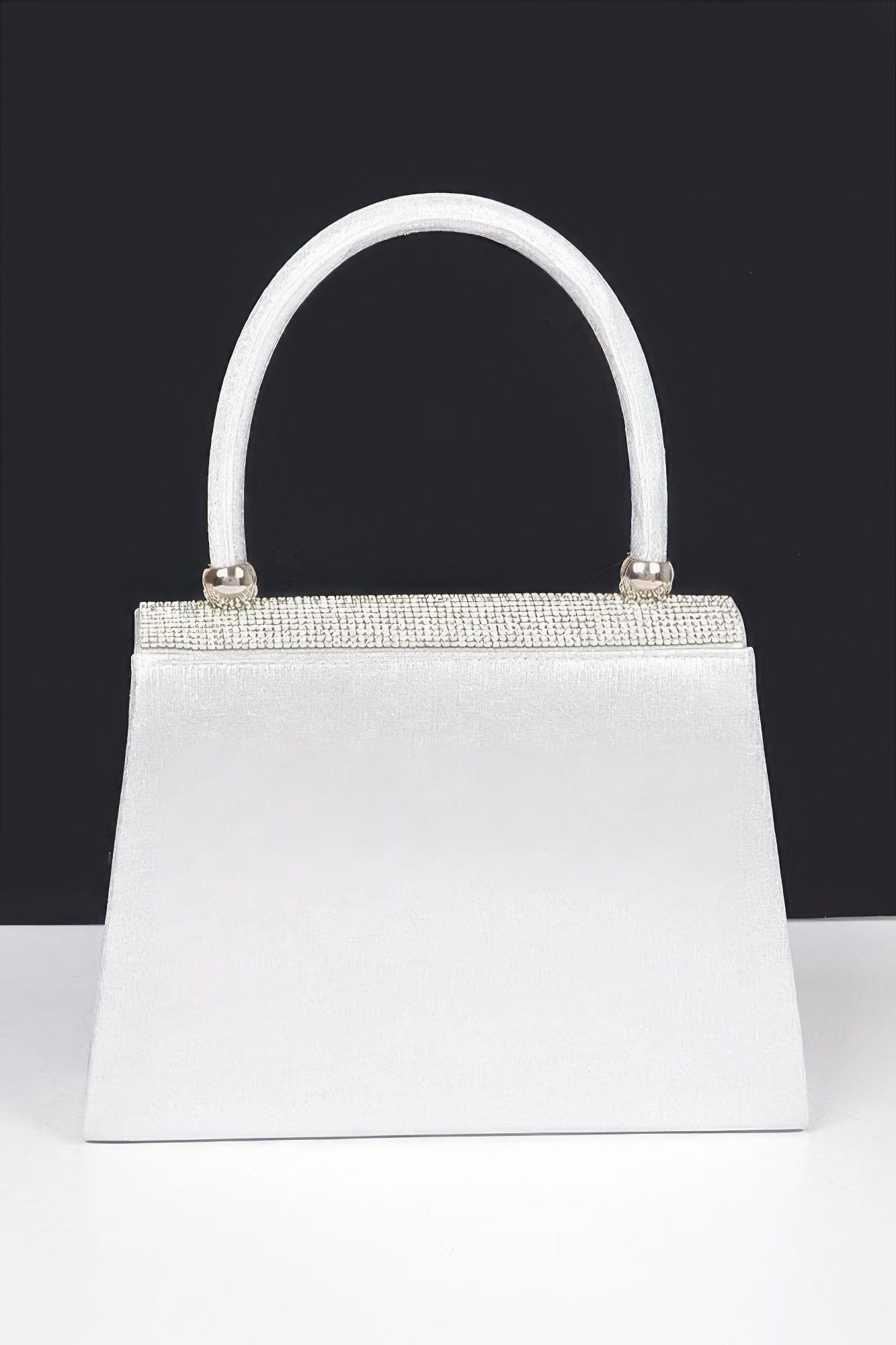Rhinestone Ribbon Top Handle Bag - LODIMAE FASHION 