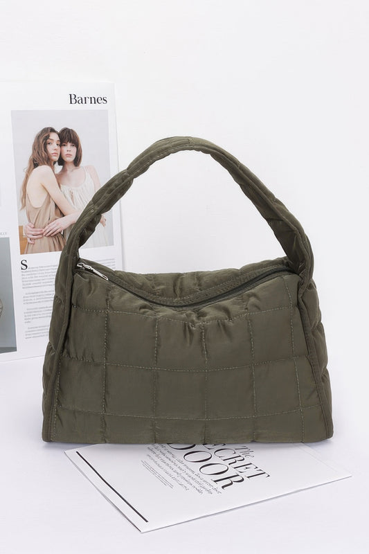 Quilted Nylon Shoulder Bag - LODIMAE FASHION 