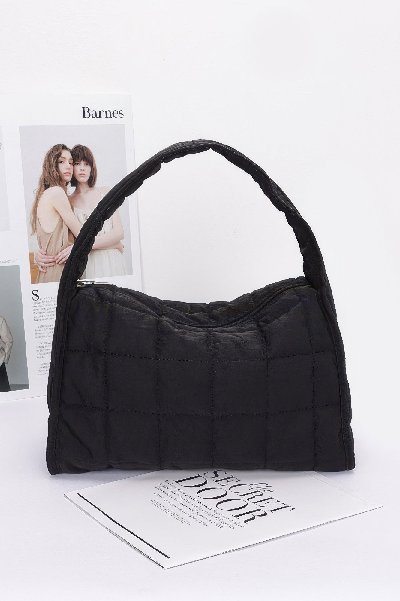 Quilted Nylon Shoulder Bag - LODIMAE FASHION 