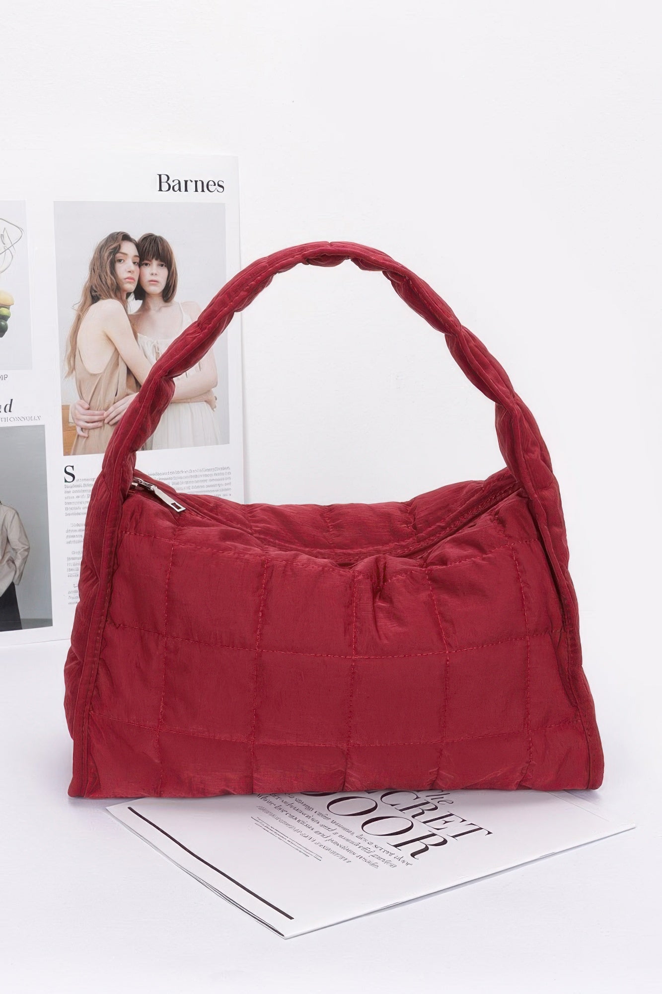 Quilted Nylon Shoulder Bag - LODIMAE FASHION 