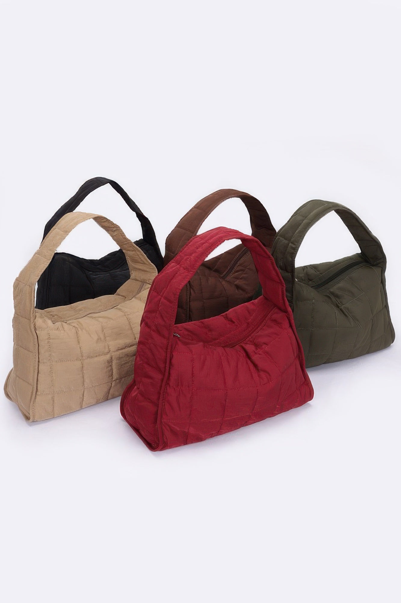 Quilted Nylon Shoulder Bag - LODIMAE FASHION 