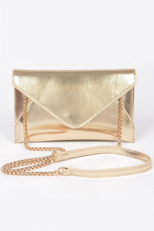 Metallic Small Envelope Clutch - LODIMAE FASHION 