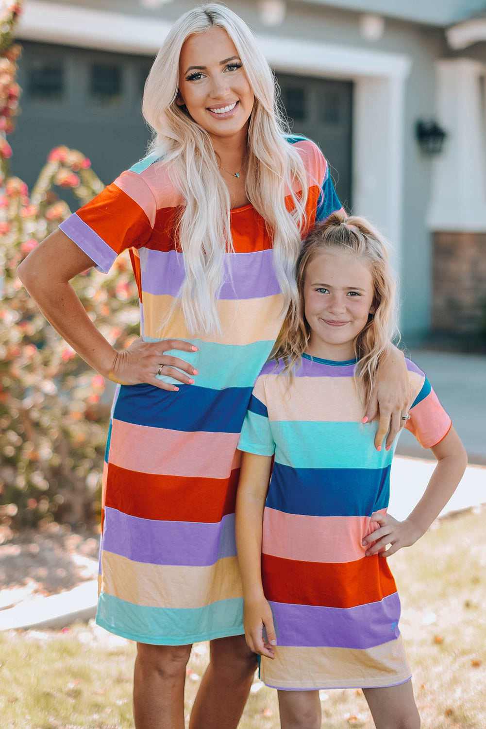 Women Color Block Side Slit Mini Dress - LODIMAE FASHION 