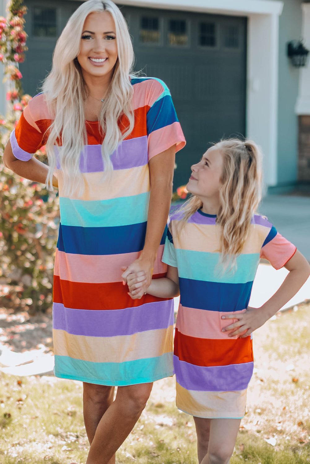 Women Color Block Side Slit Mini Dress - LODIMAE FASHION 