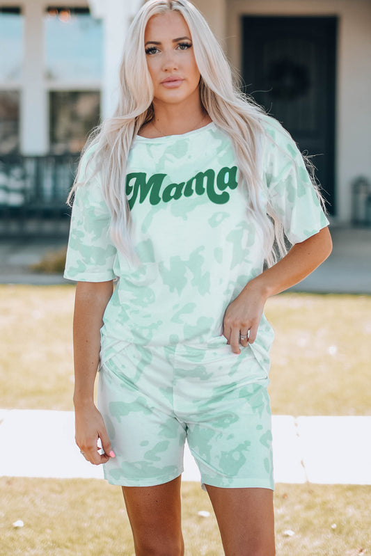 Women Printed Letter Graphic Lounge Set - LODIMAE FASHION 