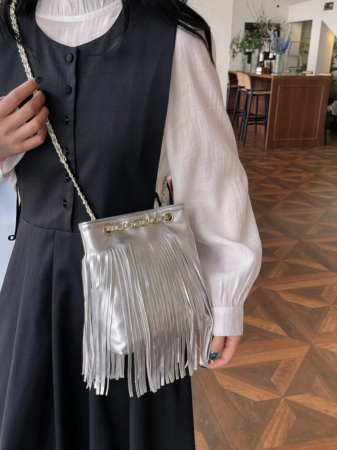 Women's Fringe PU Leather Crossbody Bag – Boho Shoulder Purse - LODIMAE FASHION 