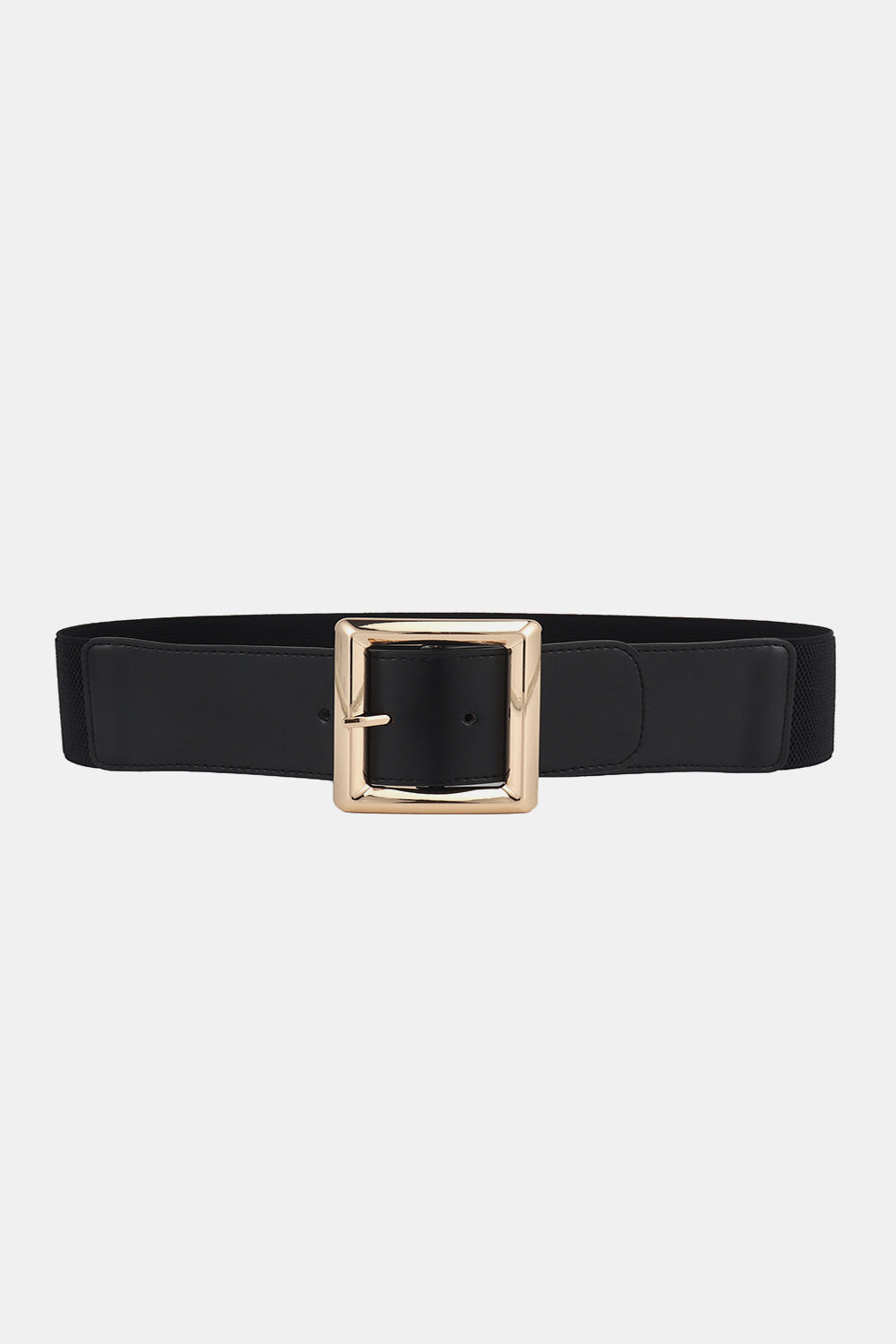 Rectangle Buckle Elastic Wide Belt - LODIMAE FASHION 