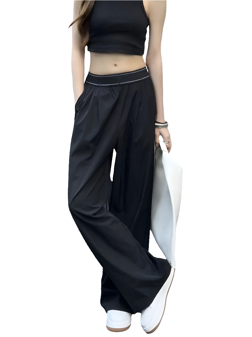 Elastic Waist Loose Sports Fitness Pants - LODIMAE FASHION 