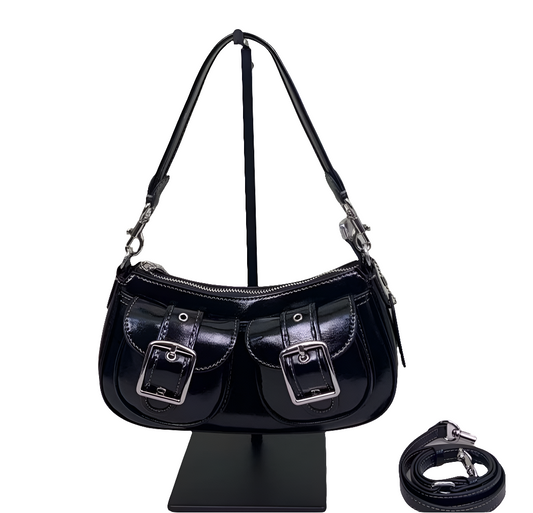 The new underarm bag with fleece spliced one-shoulder hand straddle bag. - LODIMAE FASHION 