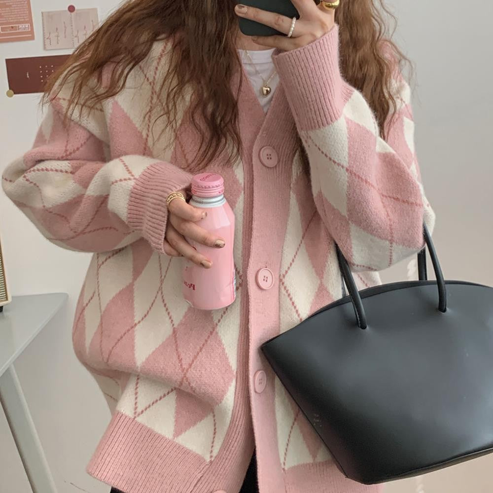 sweet lazy wind cardigan sweater female knitted top tide - LODIMAE FASHION 