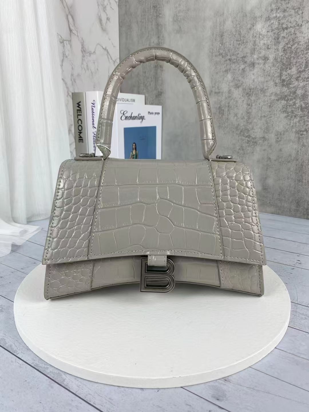 Elegant PU Leather Balenciaga Hourglass Bag - LODIMAE FASHION 