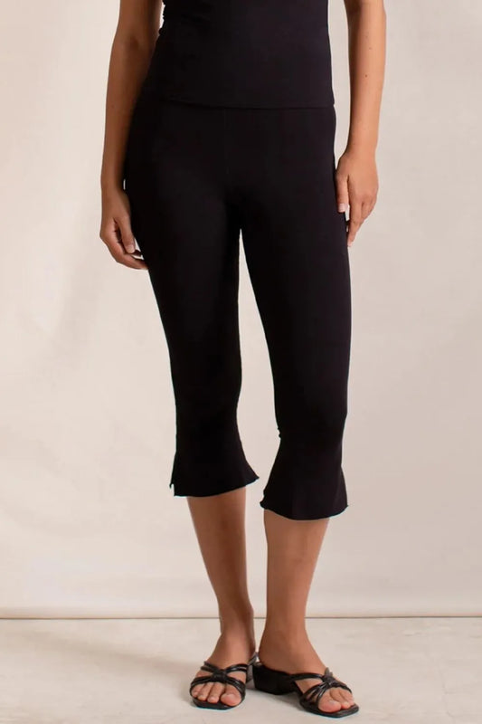Side Slit Capris Leggings - LODIMAE FASHION 