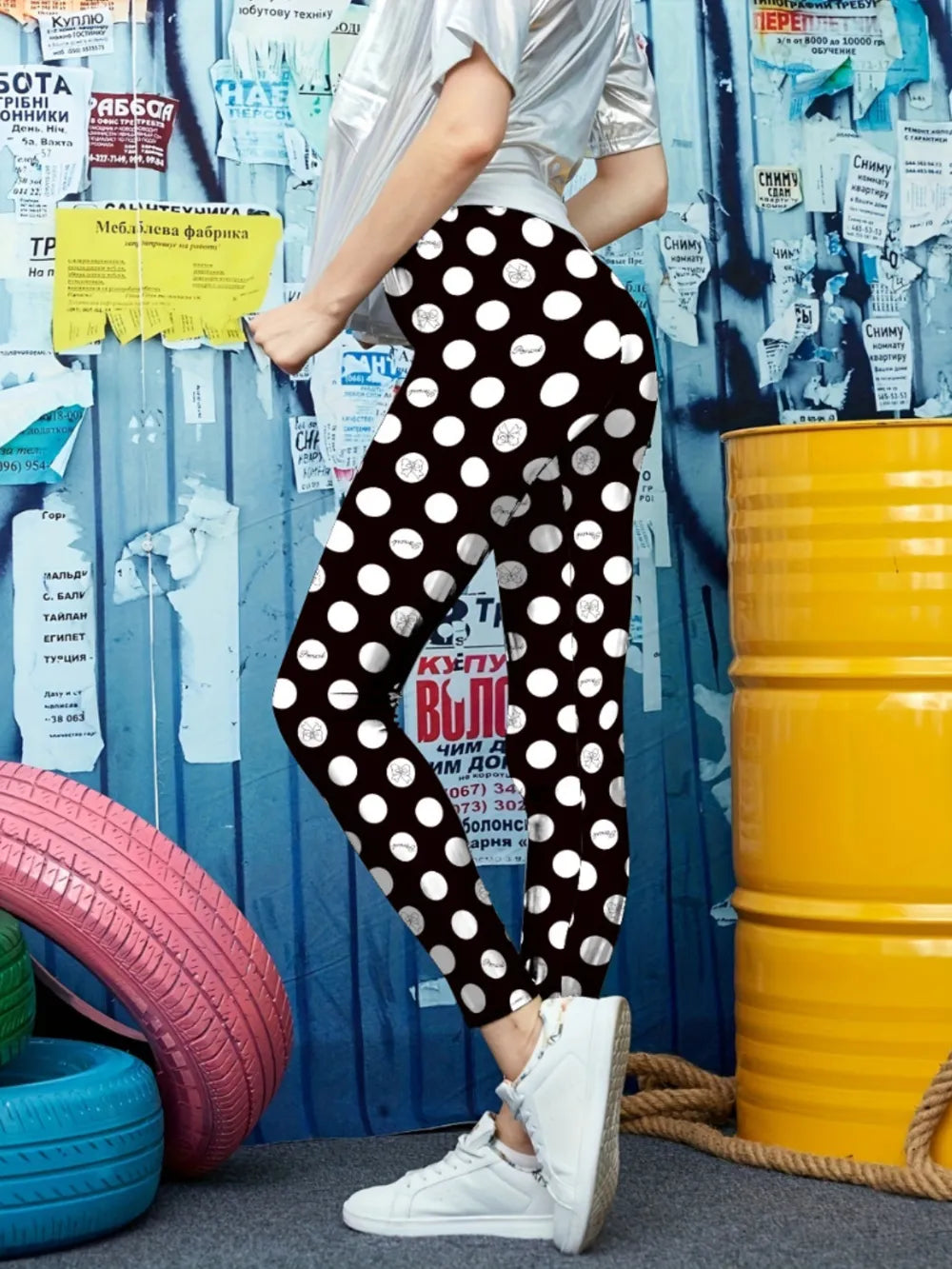 Printed High Waist Skinny Leggings - LODIMAE FASHION 