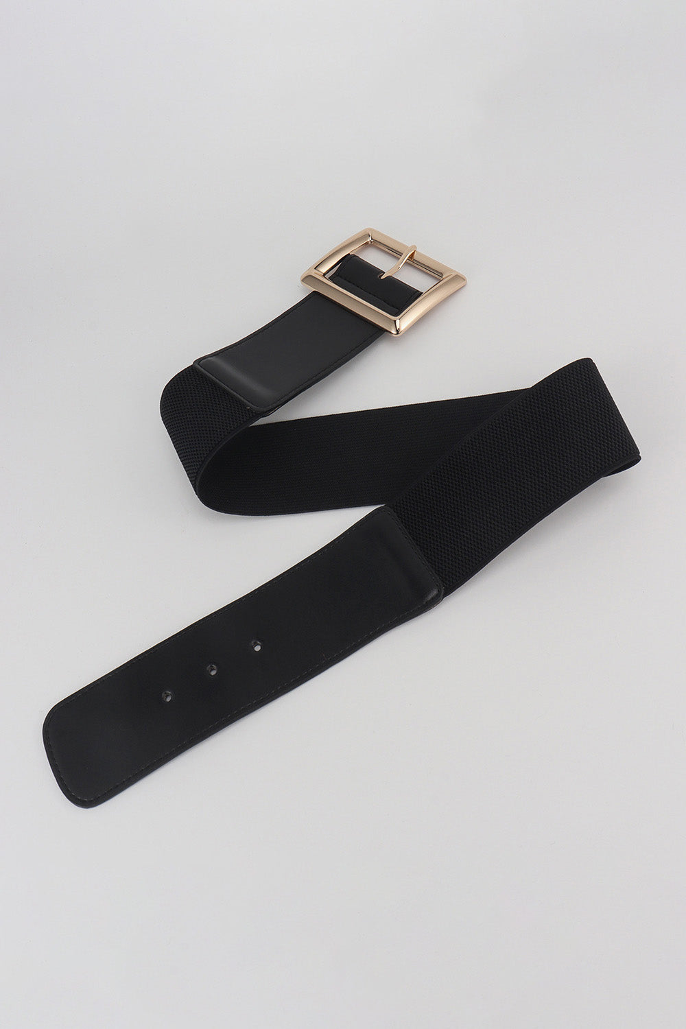 Rectangle Buckle Elastic Wide Belt - LODIMAE FASHION 