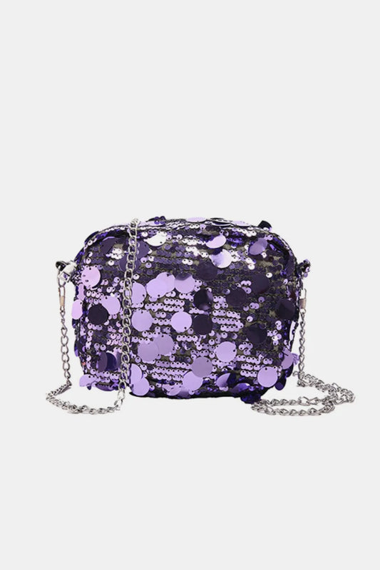 Sequin Chain Shoulder Bag - LODIMAE FASHION 
